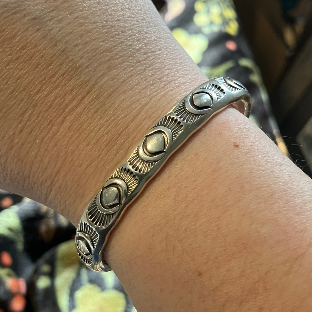 *consigned* Wolf brand eye cuff (like numi olive) Sterling size small